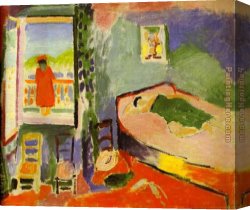 Matisse Canvas Paintings - Interior at Collioure by Henri Matisse