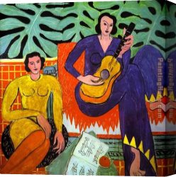 Music of The Soul II Canvas Paintings - Music by Henri Matisse