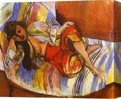 Matisse Canvas Paintings - Odalisque by Henri Matisse