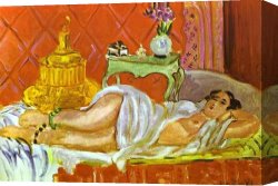 Matisse Canvas Paintings - Odalisque Harmony in Red by Henri Matisse
