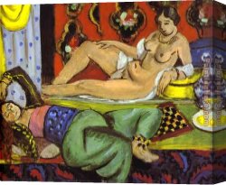 Matisse Canvas Paintings - Odalisques by Henri Matisse