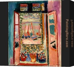 Matisse Canvas Paintings - Open Window Collioure by Henri Matisse
