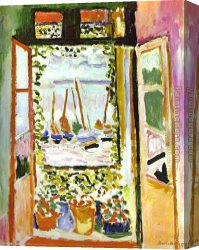 Matisse Canvas Paintings - The Window by Henri Matisse