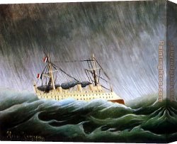 Peace in The Midst of The Storm Canvas Paintings - The Boat in the Storm by Henri Rousseau