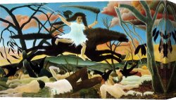 Henri Canvas Paintings - war by Henri Rousseau