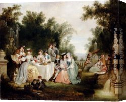 Wedding Canvas Paintings - The Wedding Feast by Henry Andrews