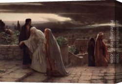 Return Canvas Paintings - Return from Calvary by Herbert Gustave Schmalz