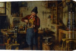Maker Canvas Paintings - The Lock Maker by Hermann Kern