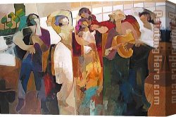 Celebration Canvas Paintings - Celebration of Life by Hessam Abrishami