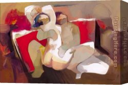 A Soft Place in My Heart Canvas Paintings - Closer Hearts by Hessam Abrishami