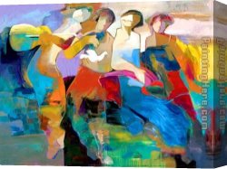 Hard Times Canvas Paintings - Free from Time by Hessam Abrishami