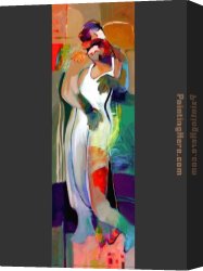 Which One Do You Love Best Canvas Paintings - Loves Curtain by Hessam Abrishami