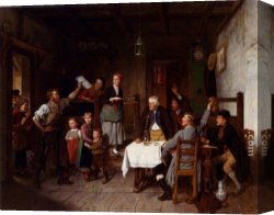 Abigail, a New Model Canvas Paintings - Good News by Hubert Salentin