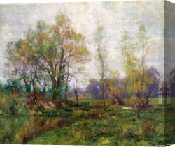 Thoughts of Springtime Canvas Paintings - Springtime by Hugh Bolton Jones