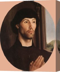 Hugo Canvas Paintings - Portrait of a Man by Hugo van der Goes