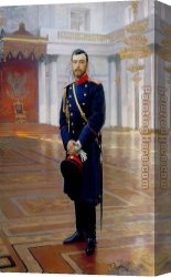 Portrait of Suzy Solidor Canvas Paintings - Portrait of Nicholas II, The Last Russian Emperor by Il'ya Repin