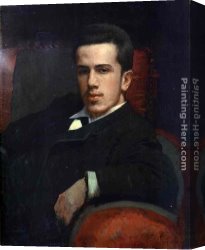 Portrait of The Painter Ivan Shishkin Canvas Paintings - Portrait of Anatoly Kramskoy, the Artist's Son by Ivan Nikolaevich Kramskoy