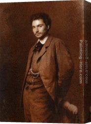 Portrait of The Painter Ivan Shishkin Canvas Paintings - Portrait of the Artist Feodor Vasilyev by Ivan Nikolaevich Kramskoy
