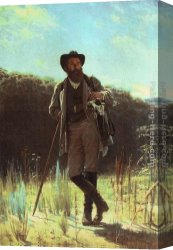 Portrait of The Painter Ivan Shishkin Canvas Paintings - Portrait of the Artist Ivan Shishkin by Ivan Nikolaevich Kramskoy