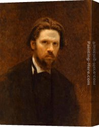 Portrait of The Painter Ivan Shishkin Canvas Paintings - Self-Portrait by Ivan Nikolaevich Kramskoy