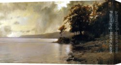 Jacob's Canvas Paintings - Autumn Landscape by Jacob Collins