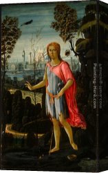 Baptist Canvas Paintings - Saint John the Baptist by Jacopo Del Sellaio