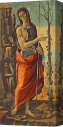 Baptist Canvas Paintings - St John the Baptist by Jacopo Del Sellaio