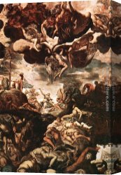 A Tiger And a Serpent Canvas Paintings - Brazen Serpent by Jacopo Robusti Tintoretto