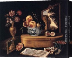 Sense Canvas Paintings - The Five Senses by Jacques Linard