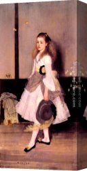 Harmony Canvas Paintings - Harmony in Grey and Green Miss Cicely Alexander by James Abbott McNeill Whistler