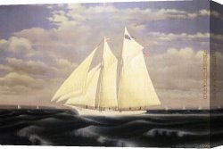 Wave Canvas Paintings - Tidal Wave by James Bard