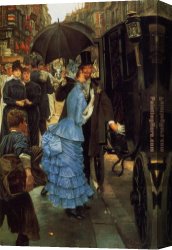 Jacques-louis Canvas Paintings - The Bridesmaid by James Jacques Joseph Tissot