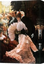 The Lady of Shalott Canvas Paintings - The Political Lady by James Jacques Joseph Tissot
