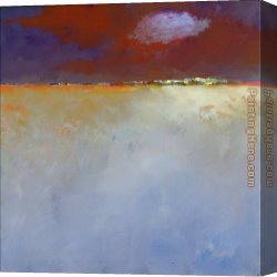 The Night Patrol at Smyrna Canvas Paintings - Night is falling by Jan Groenhart