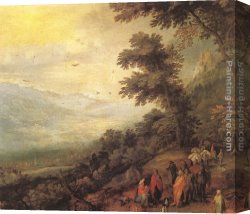 A Holiday Gathering Canvas Paintings - Gathering of Gypsies in the Wood by Jan the elder Brueghel