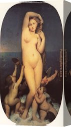 Venus Verticordia Canvas Paintings - Ingres Venus Anadyomene by Jean Auguste Dominique Ingres