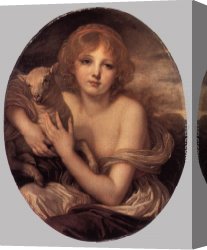 Innocence Canvas Paintings - Innocence by Jean Baptiste Greuze