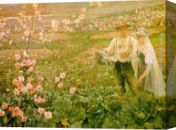 Wedding Canvas Paintings - Innocent Wedding by Jean-Eugene Buland