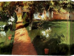 Millet Canvas Paintings - Garden by Jean Francois Millet