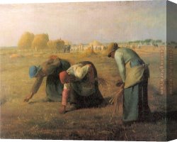 Millet Canvas Paintings - The Gleaners by Jean Francois Millet