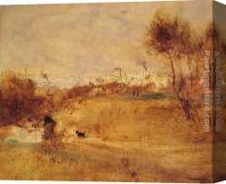 Walk Canvas Paintings - The Afternoon Walk by Jean Francois Raffaelli
