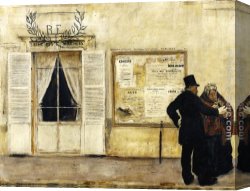 Wedding Canvas Paintings - Wedding Invitations by Jean Francois Raffaelli