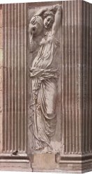 Nymph And Triton Canvas Paintings - Nymph by Jean Goujon