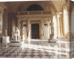 Salle Canvas Paintings - Salle des Cariatides by Jean Goujon