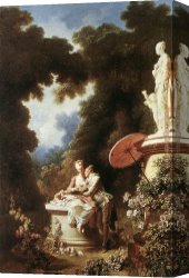 Which One Do You Love Best Canvas Paintings - The Confession of Love by Jean-Honore Fragonard