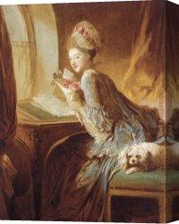 Which One Do You Love Best Canvas Paintings - The Love Letter by Jean-Honore Fragonard