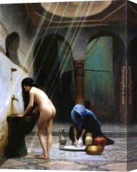 Romance Canvas Paintings - Painting III by Jean-Leon Gerome