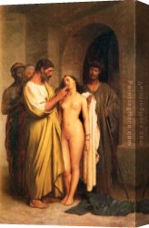 Jean-leon Gerome Canvas Paintings - Purchase Of A Slave by Jean-Leon Gerome