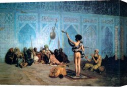 A Tiger And a Serpent Canvas Paintings - The Serpent Charmer by Jean-Leon Gerome