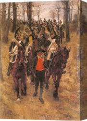 Meissonier Canvas Paintings - The Guide by Jean-Louis Ernest Meissonier